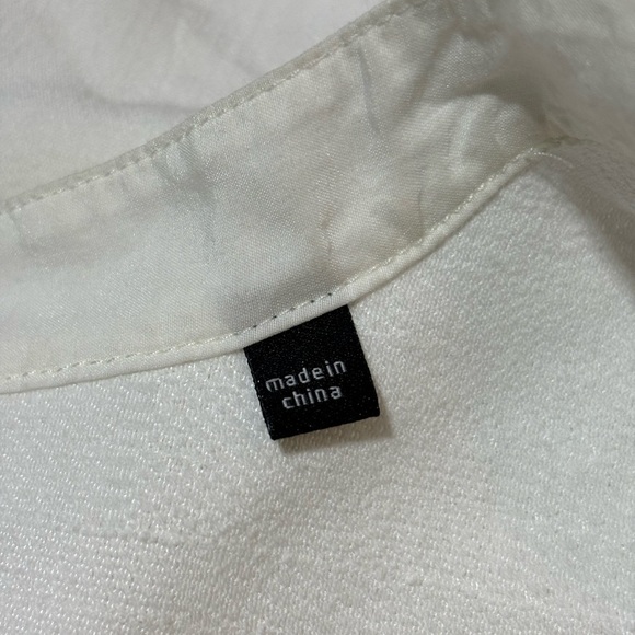 CABI Prudence White Lace Sheer Top w/ Veri White Top Size S - Picture 13 of 13